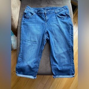 Lane Bryant cropped jeans.